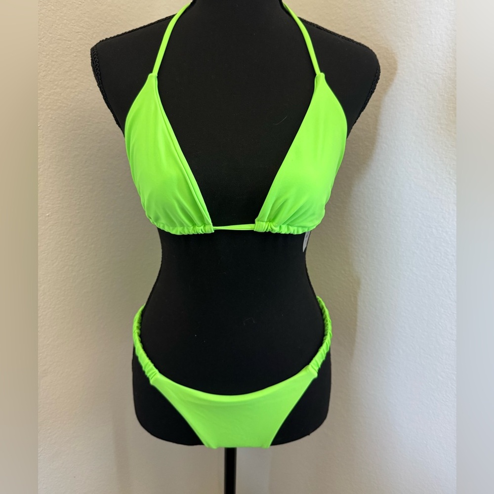 SHEIN Bright Lime Bikini Set